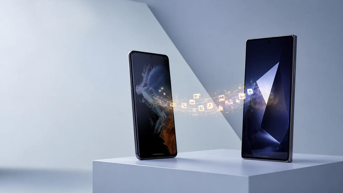 Transfert de photos, contacts et messages entre deux smartphones Samsung Galaxy