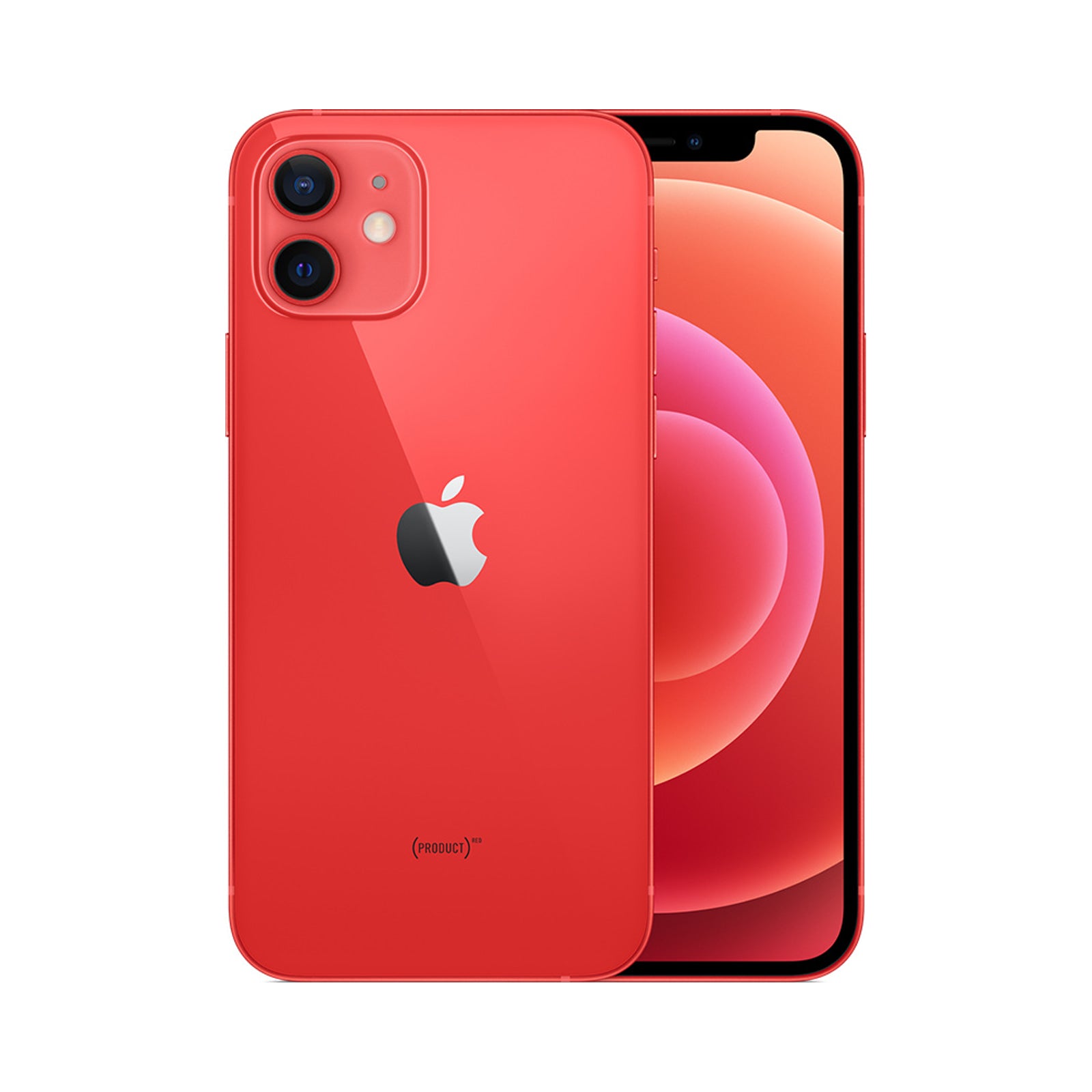 Photo officielle Apple de iPhone 12 en Product Red