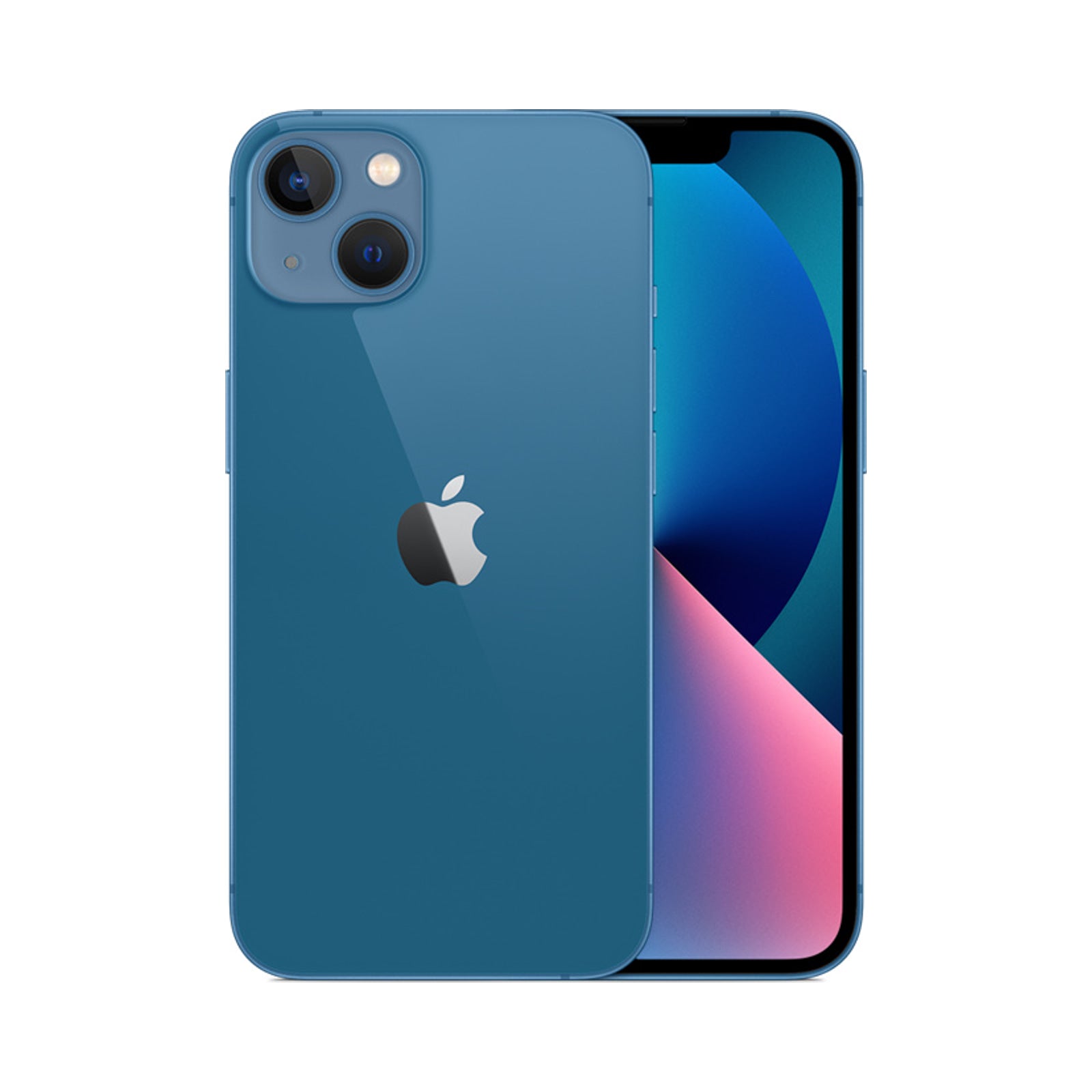 Photo officielle Apple de iPhone 13 en Blue