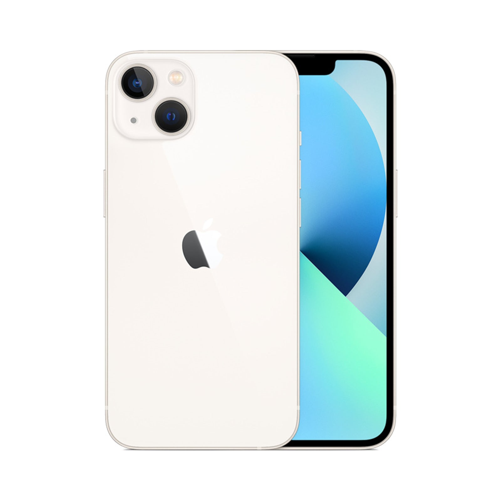 Photo officielle Apple de iPhone 13 en Starlight