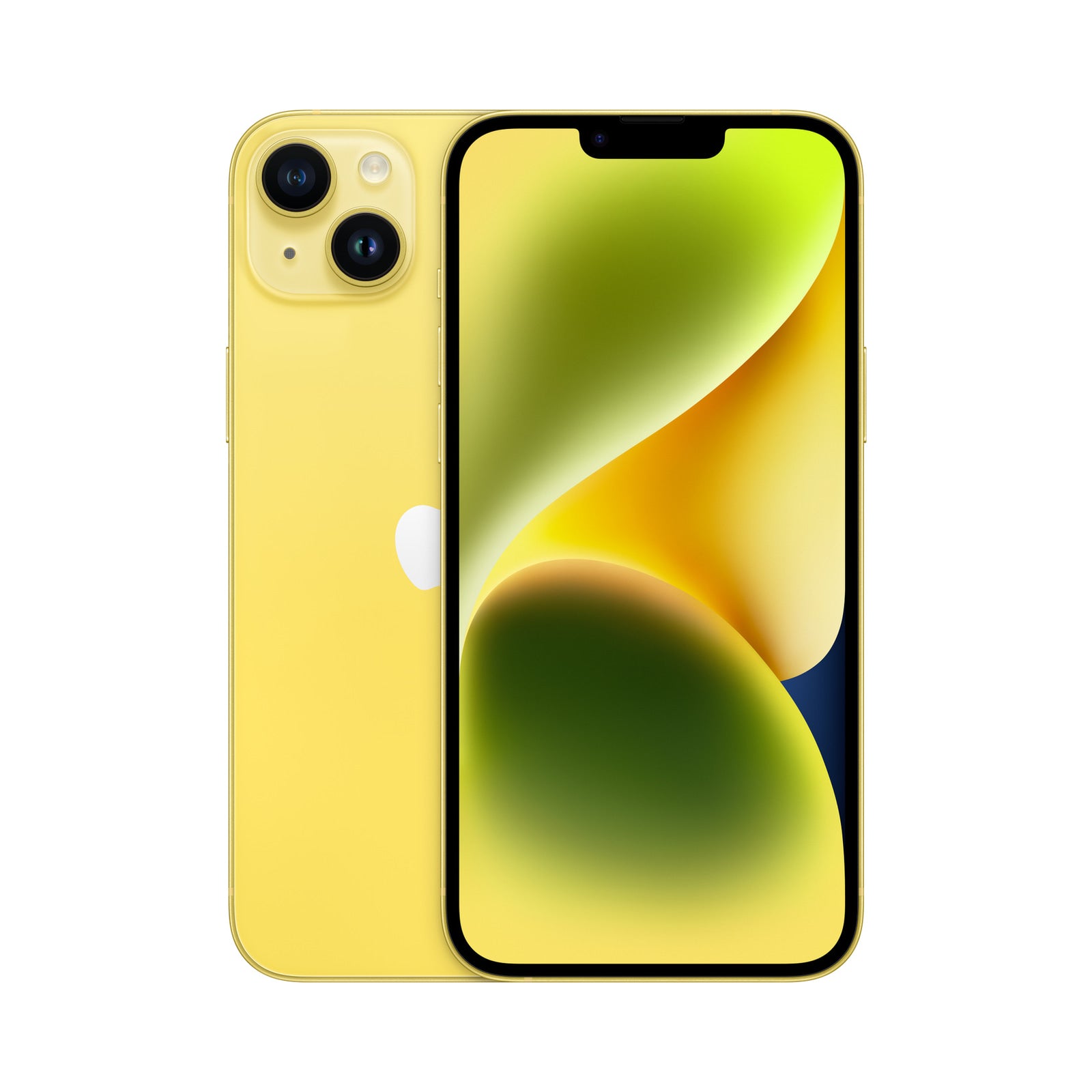 Photo officielle Apple de iPhone 14 Plus en Yellow