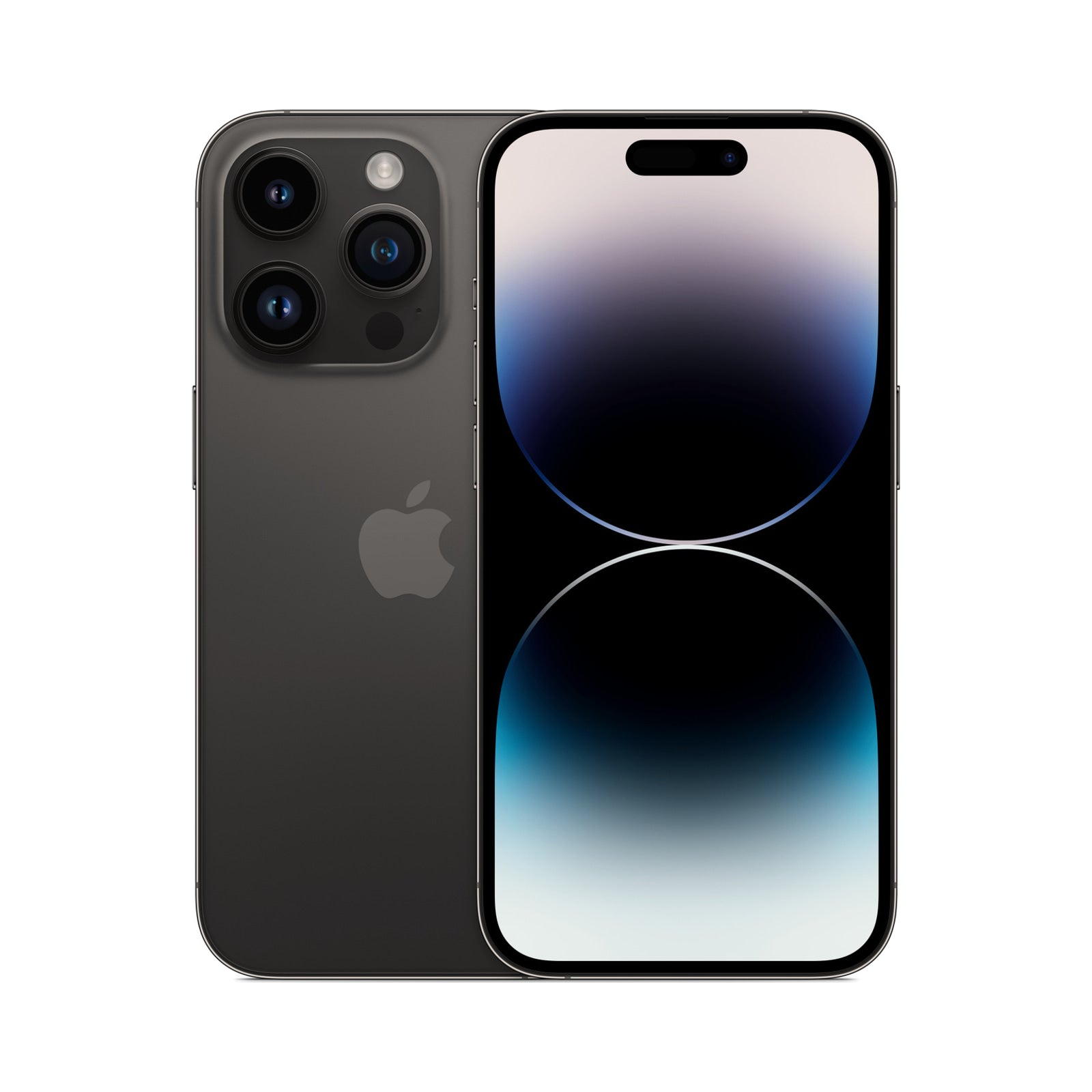 Photo officielle Apple de iPhone 14 Pro en Space Black