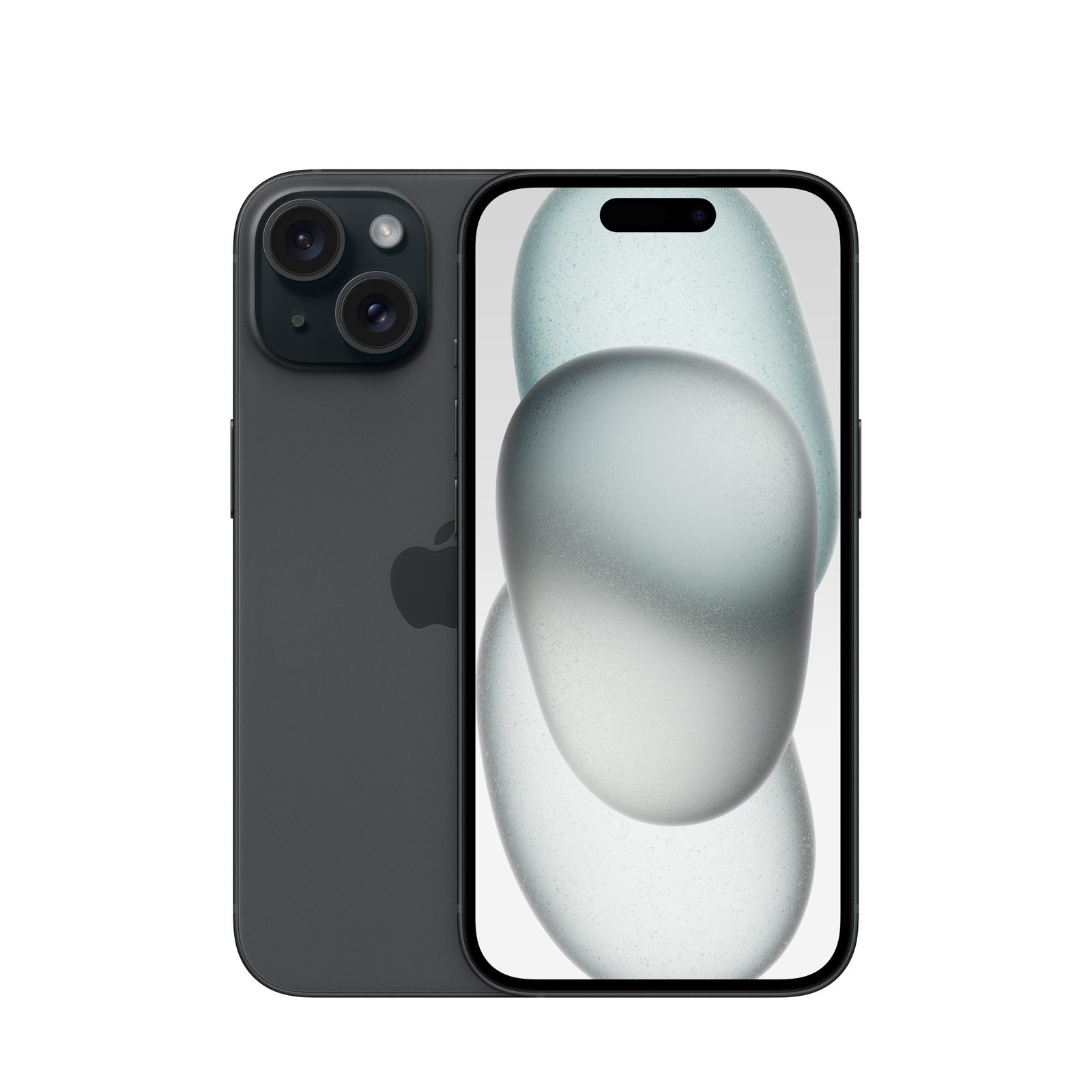 Photo officielle Apple de iPhone 15 en Black