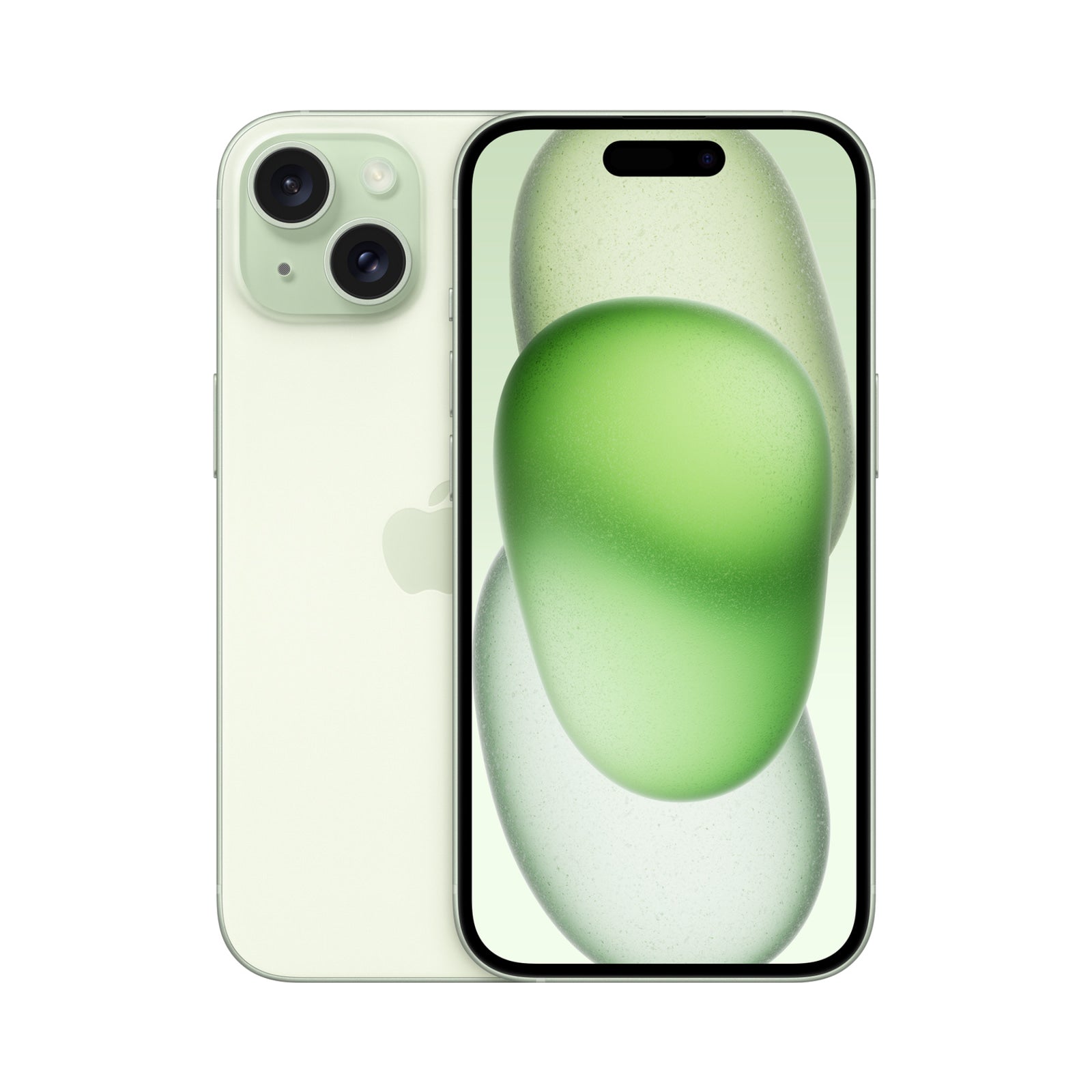 Photo officielle Apple de iPhone 15 en Green