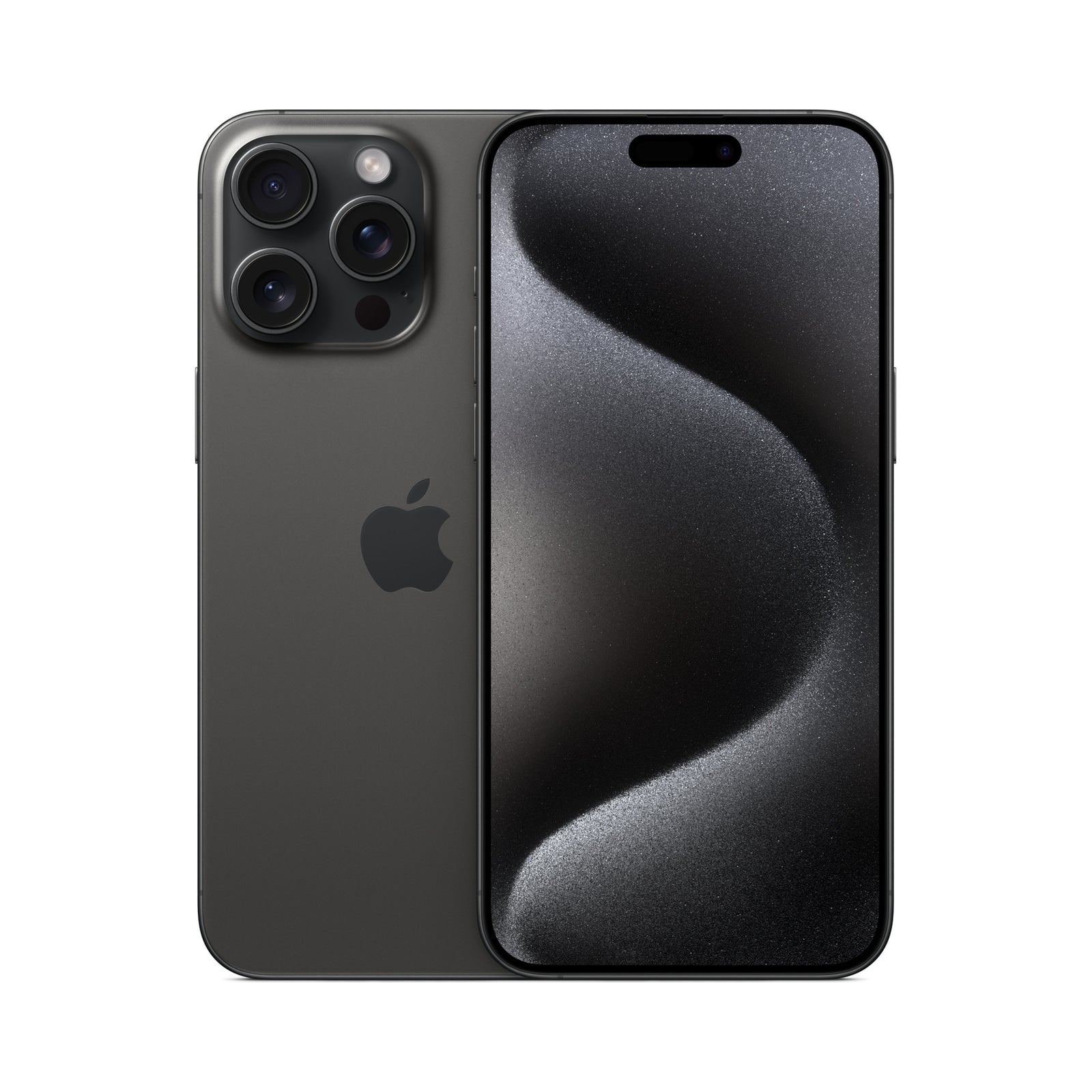 Photo officielle Apple de iPhone 15 Pro Max en Black Titanium