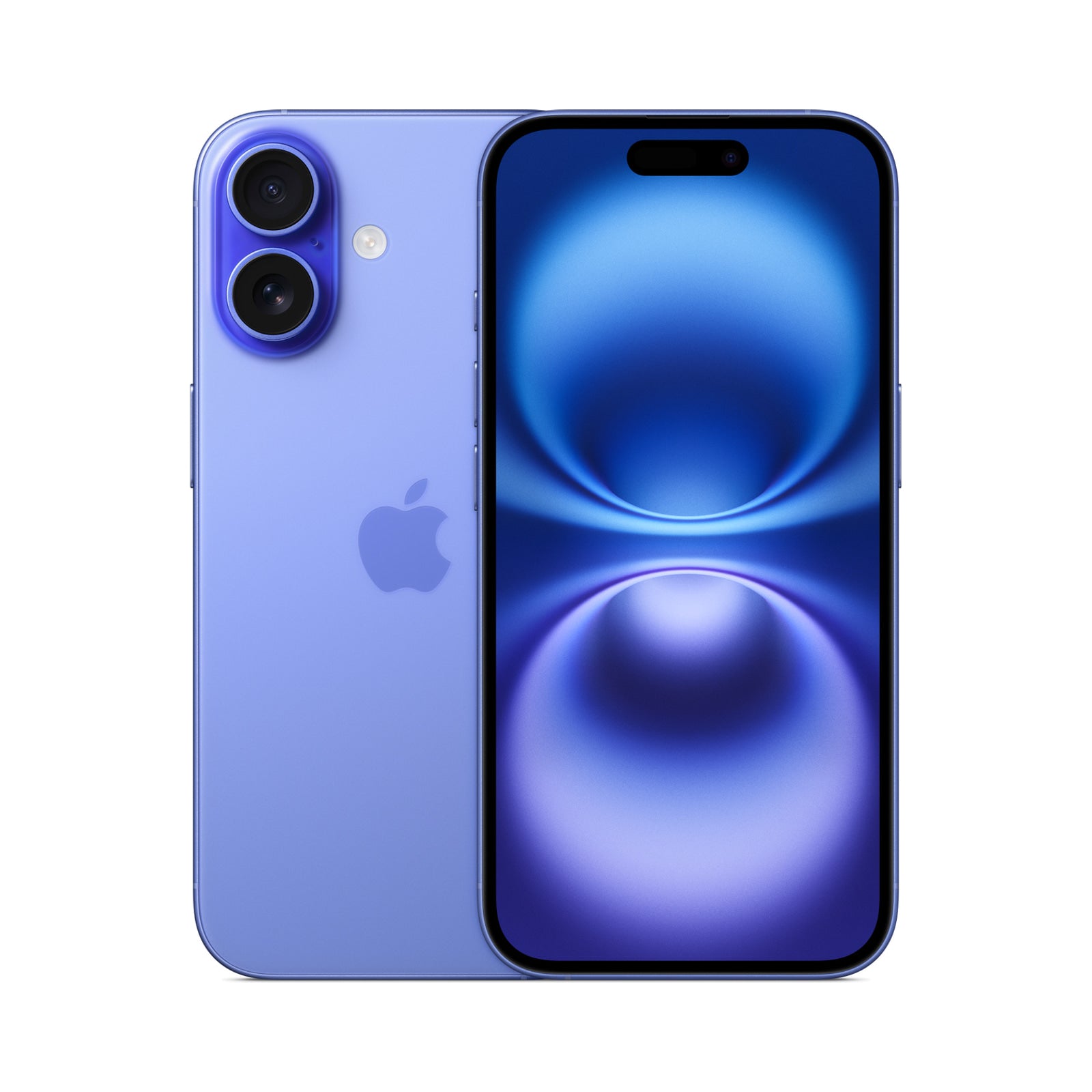 Photo officielle Apple de iPhone 16 en Ultramarine