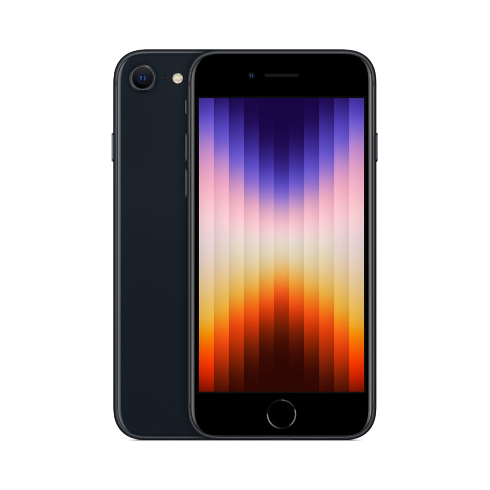 Photo officielle Apple de iPhone SE 3 (2022) en Midnight